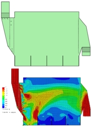 Electro
              Static Precipitator Fluid Flow Simulation using SolidWorks
              Flow Simulation